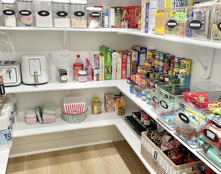 Organized ADHD Friendly Pantry