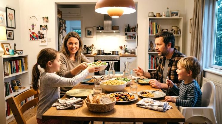 ADHD Family at meal time.